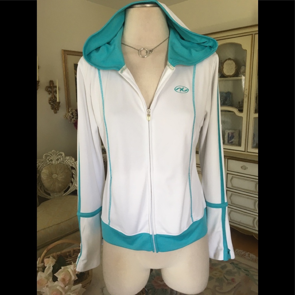 NYL sport like new hooded jacket sleeve zipper size M